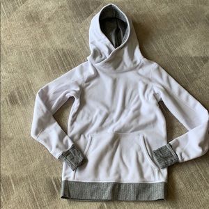 Lululemon White Fleece Hoodie